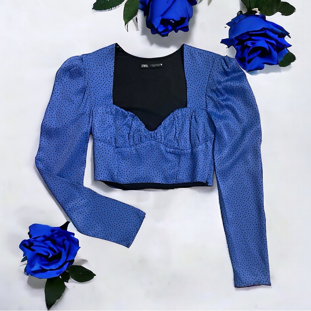 Zara Dots Crop Top